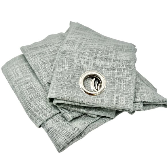 Allen+Roth Grommet Top Curtain Panel 50" X 84" Mineral Polyester Light Filtering - Picture 2 of 11